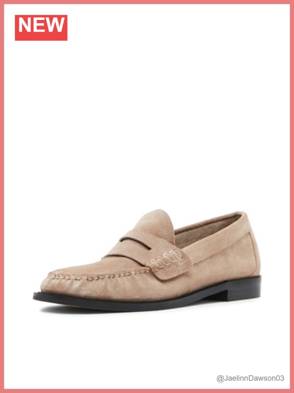 Classic Penny Loafer Flats Leather Slip-On Block Heel